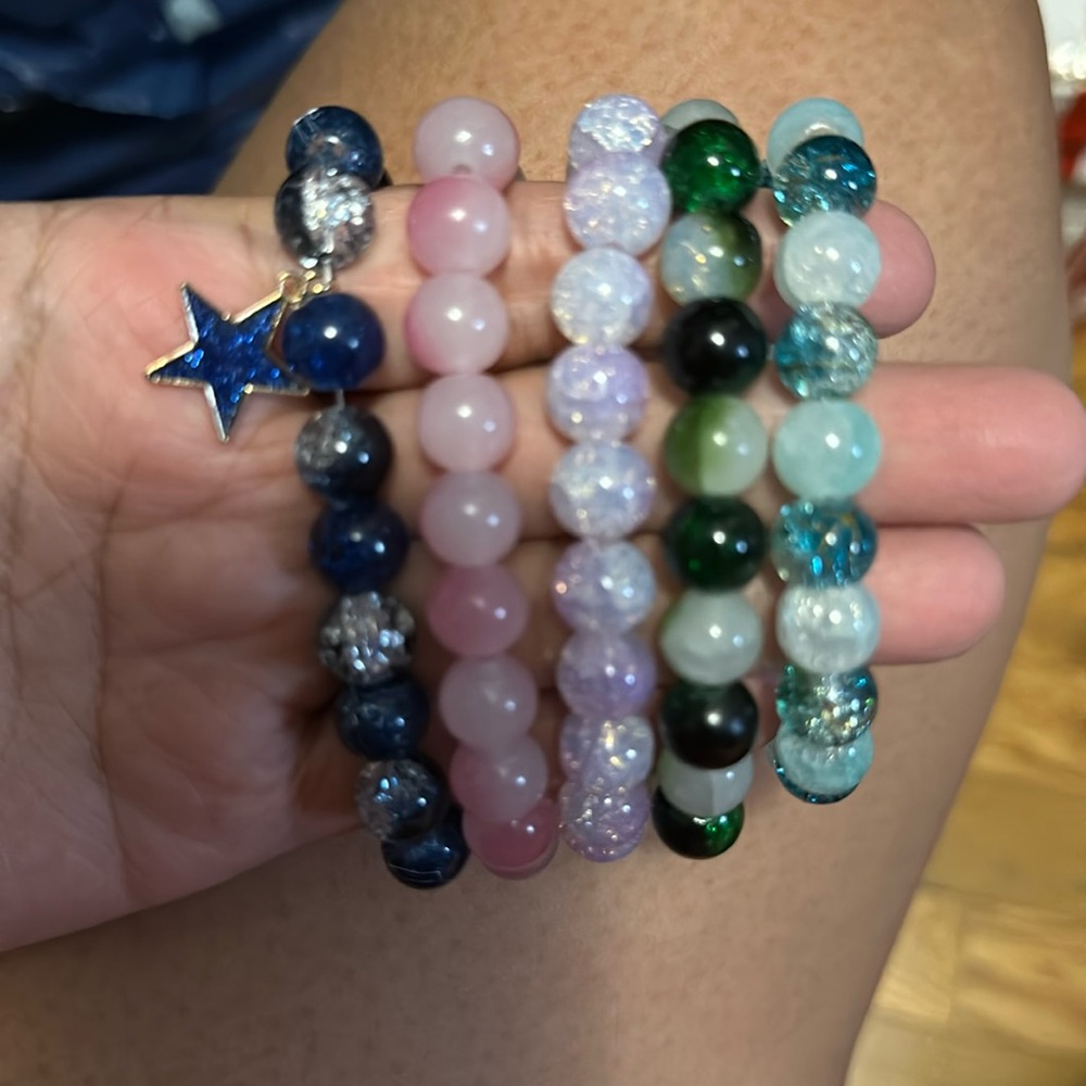 5 random bracelets
